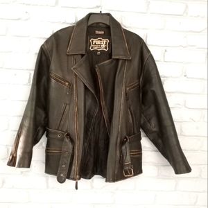 Vintage Leather bike jacket
